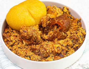 Swallow with Egusi Soup